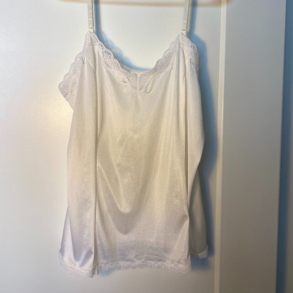 White Nylon Sleep Top